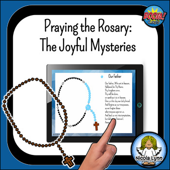 Distance Learning Praying the Rosary the Joyful Mysteries Boom Cards