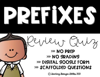 Preview of Distance Learning Prefix Review Quiz - Digital Only