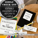 Distance Learning Printable Supply and Return To Labels fo