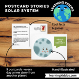 Solar system postcards - for classes and homeschooling