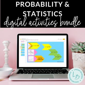 Preview of Distance Learning: Probability & Statistics Digital Activities Bundle
