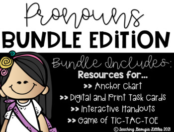 Preview of Distance Learning: Pronouns BUNDLE Unit Resource