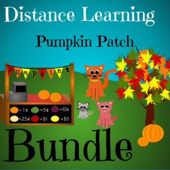 Preview of Distance Learning Pumpkin Patch Bundle