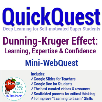 Preview of Distance Learning QuickQuest - Dunning-Kruger: Learning, Expertise & Confidence