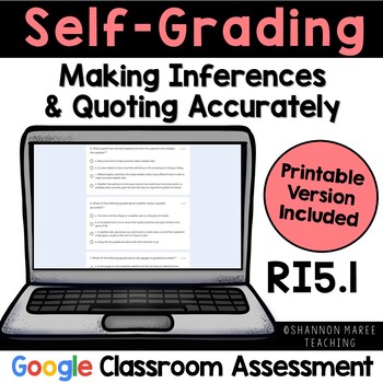 Preview of RI5.1 Making Inferences Self-Grading Quiz [DIGITAL + PRINTABLE]