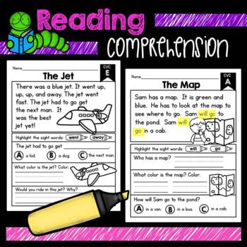 Preview of Reading Comprehension Kindergarten