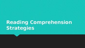Preview of Reading Comprehension Strategies PowerPoint Presentation