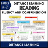 Distance Learning Reading Fluency & Comprehension (k-2)