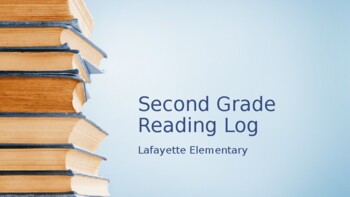 Preview of Distance Learning Reading Log