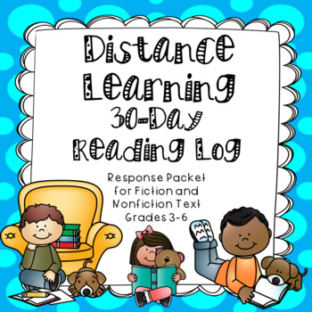 Preview of Distance Learning Reading Response Packet for Print and Digital Use