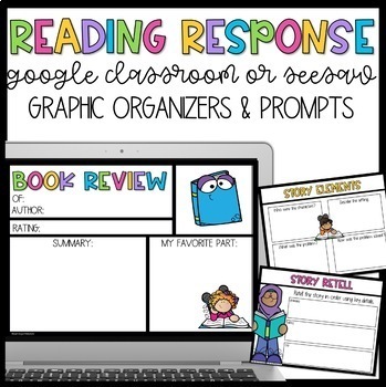 Preview of Distance Learning: Reading Response for Google Classroom or Seesaw