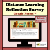 Distance Learning Reflection Survey (Editable Resource)