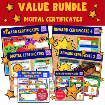 Preview of Distance Learning Reward Certificates Bundle - Google Slides