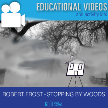 Preview of Distance Learning Robert Frost Stopping by Woods DIGITAL VIDEO LESSON