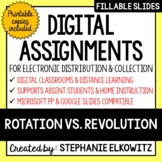 Rotation vs. Revolution Digital Activities | Distance Learning