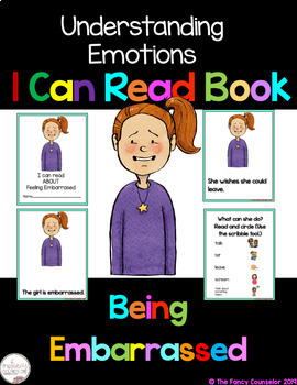 Preview of Distance Learning SEL Google Slides™ I Can Read Embarrassment Book Emotions
