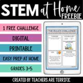 Distance Learning STEM at Home FREEBIE