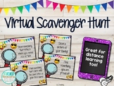 Distance Learning Scavenger Hunt Zoom EDITABLE Back to School