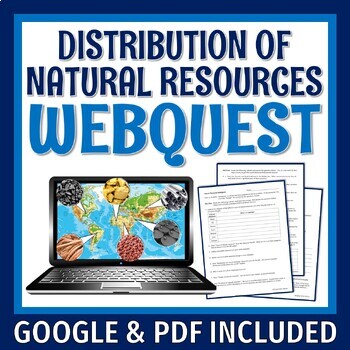 Preview of Uneven Distribution of Natural Resources Activity Webquest MS-ESS3-1