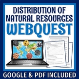 Uneven Distribution of Natural Resources Activity Webquest