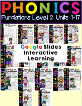 Preview of Virtual Tutoring Online First Grade Reading Bundle Google Slides