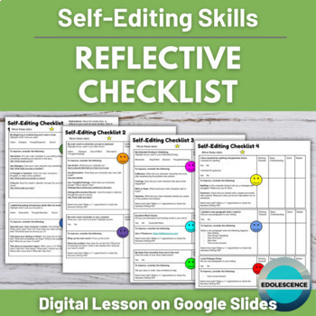 Preview of Distance Learning Self-Editing Student Reflective Checklist
