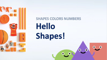 Preview of Distance Learning - Shapes Colors Numbers - PowerPoint Guide and Picture Hunt
