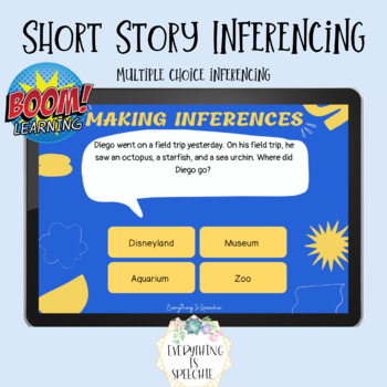 Preview of Distance Learning: Short Story Inferencing-Boom Cards