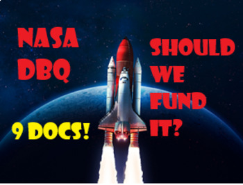 Preview of Distance Learning Should NASA be funded? Space Race Cold War Writing Activity