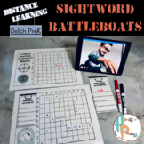 Distance Learning Sight Word Battleboats: Dolch PreK