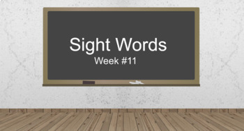Preview of Distance Learning Sight words