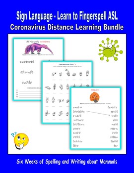 Preview of Distance Learning Sign Language - Learn to Fingerspell ASL