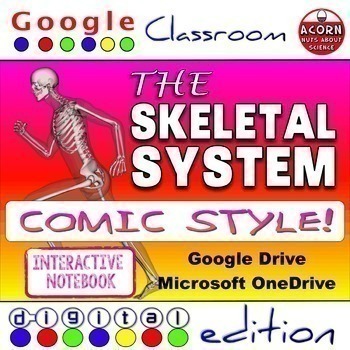 Preview of Distance Learning Skeletal System Google Drive Interactive Notebook