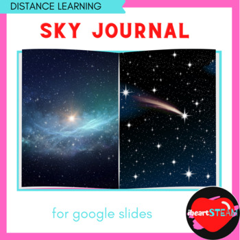 Preview of Distance Learning- Sky Journal made for Google Slides with C, E, R
