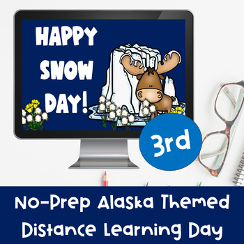 Preview of 3rd Grade Snow Day Digital Activities + Lesson Plan - No-Prep - Google Slides #2