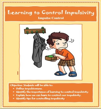 Preview of Distance Learning - Social Skills Lesson - IMPULSIVE - IMPULSE CONTROL -