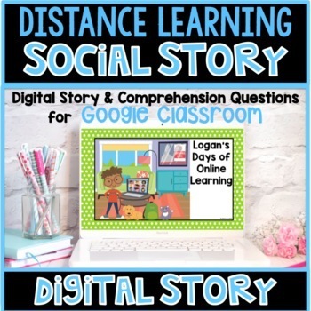 Preview of Distance Learning Social Story
