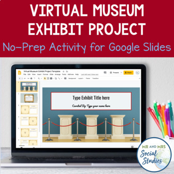 Preview of Distance Learning Social Studies Activity: Virtual Museum Exhibit Project