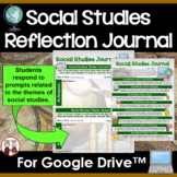 Digital Social Studies Reflection Journal Google Compatible
