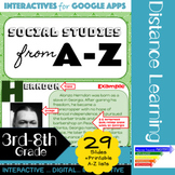 End of Year Project for Social Studies from A-Z using Goog