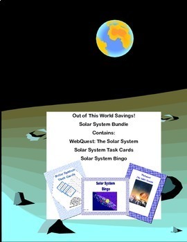 Preview of Solar System Bundle-Webquests, Bingo, and Task Cards