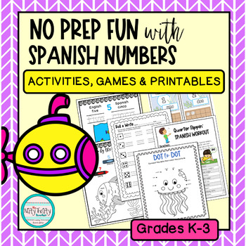 Preview of Distance Learning - Spanish Numbers 0 to 10 - Instant Download