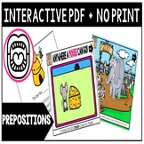 Distance Learning Prepositions- A NO PRINT Language Activity