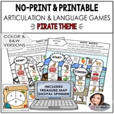 Pirate Speech Therapy Activities for Articulation and Lang