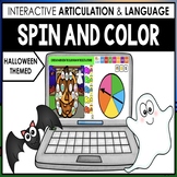 Distance Learning Speech Therapy BOOM CARDS for HALLOWEEN 