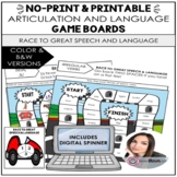Distance Learning Speech Therapy Board Games for Articulat