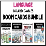 Distance Learning Speech Therapy Boom Cards LANGUAGE BUNDLE