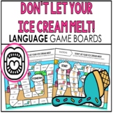 Distance Learning Speech Therapy LANGUAGE Game Board | BOO