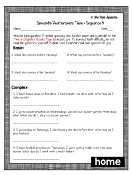 distance learning speech therapy semantic relationships middle school