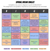 Distance Learning - Spring Break Bingo!